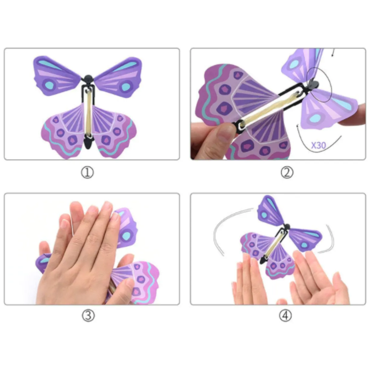 Magiczny latający motyl, zabawka dla dzieci — wzór V - obrazek 5