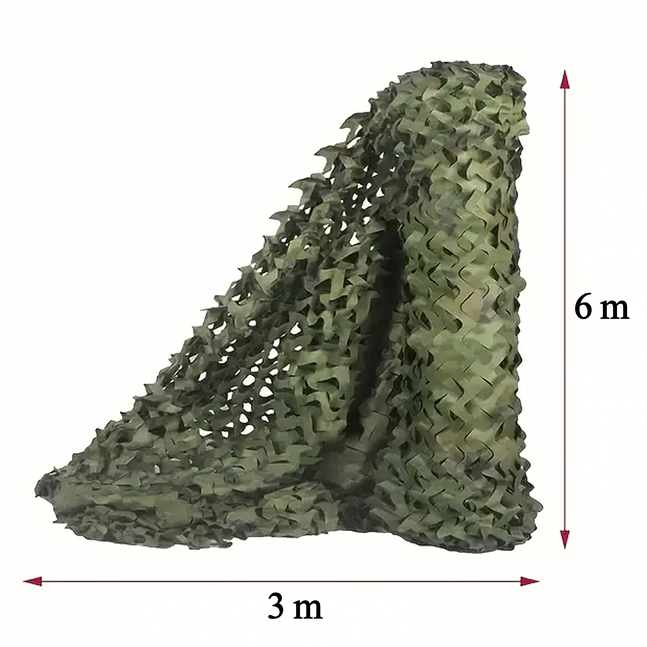 Siatka Maskująca Moro Ogrodowa Wojskowa Kamuflaż 3x6 Wytrzymała - obrazek 2