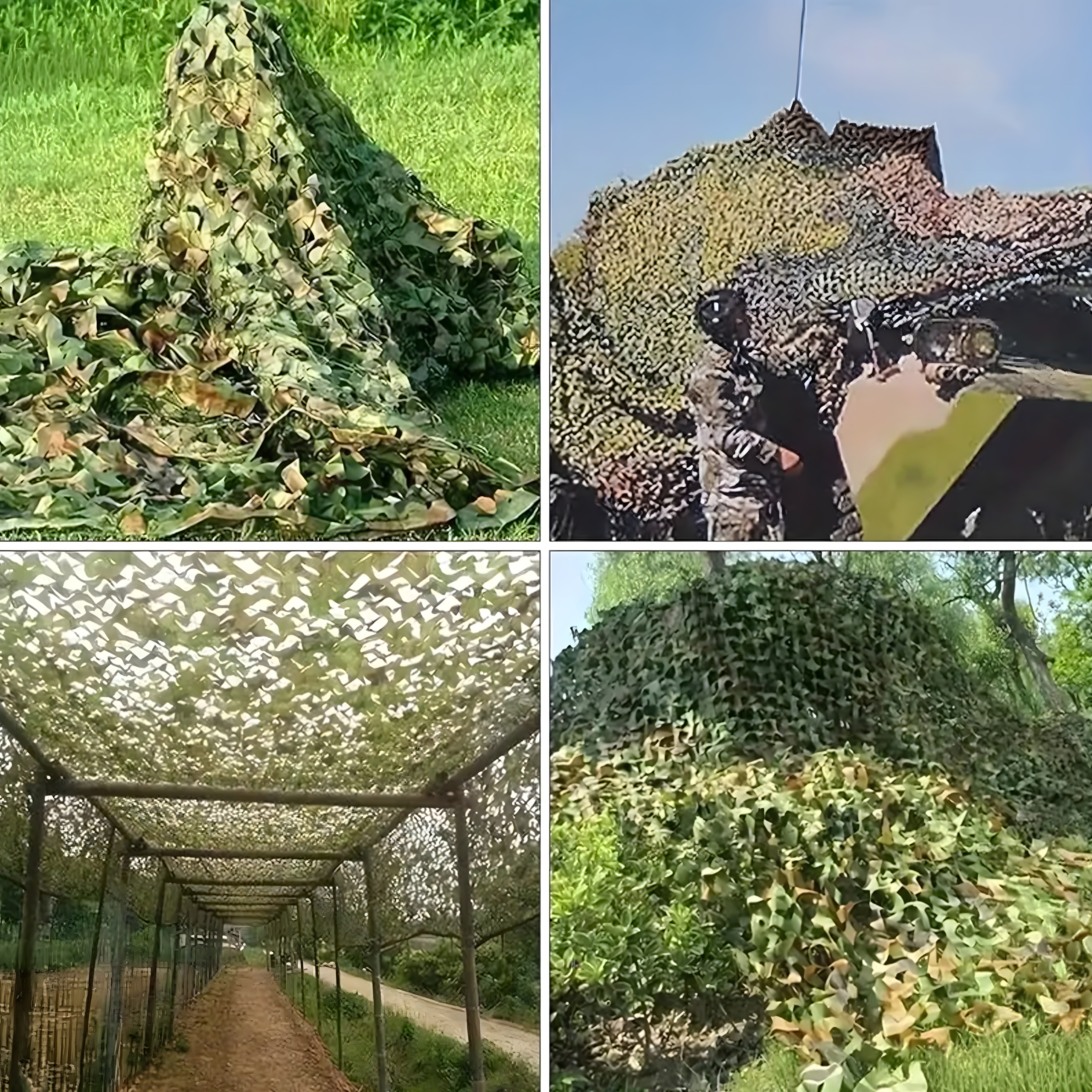 Siatka Maskująca Moro Ogrodowa Wojskowa Kamuflaż 3x6 Wytrzymała - obrazek 9