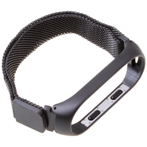 Pasek opaska Xiaomi Mi Band 3/ Xiaomi Mi Band 4 Magnes - czarny