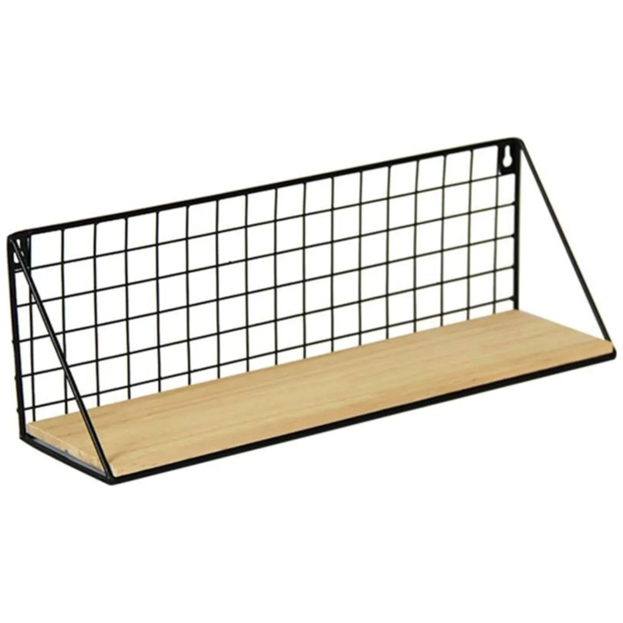 Półka ścienna metalowa styl LOFT 45 x13,5 cm- czarna - obrazek 9