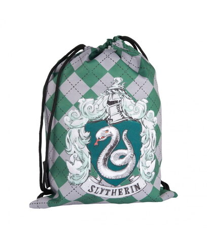 Plecak bawełniany Harry Potter Slytherin Noc w Hogwarcie czarny