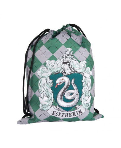 Plecak bawełniany Harry Potter Slytherin Noc w Hogwarcie czarny