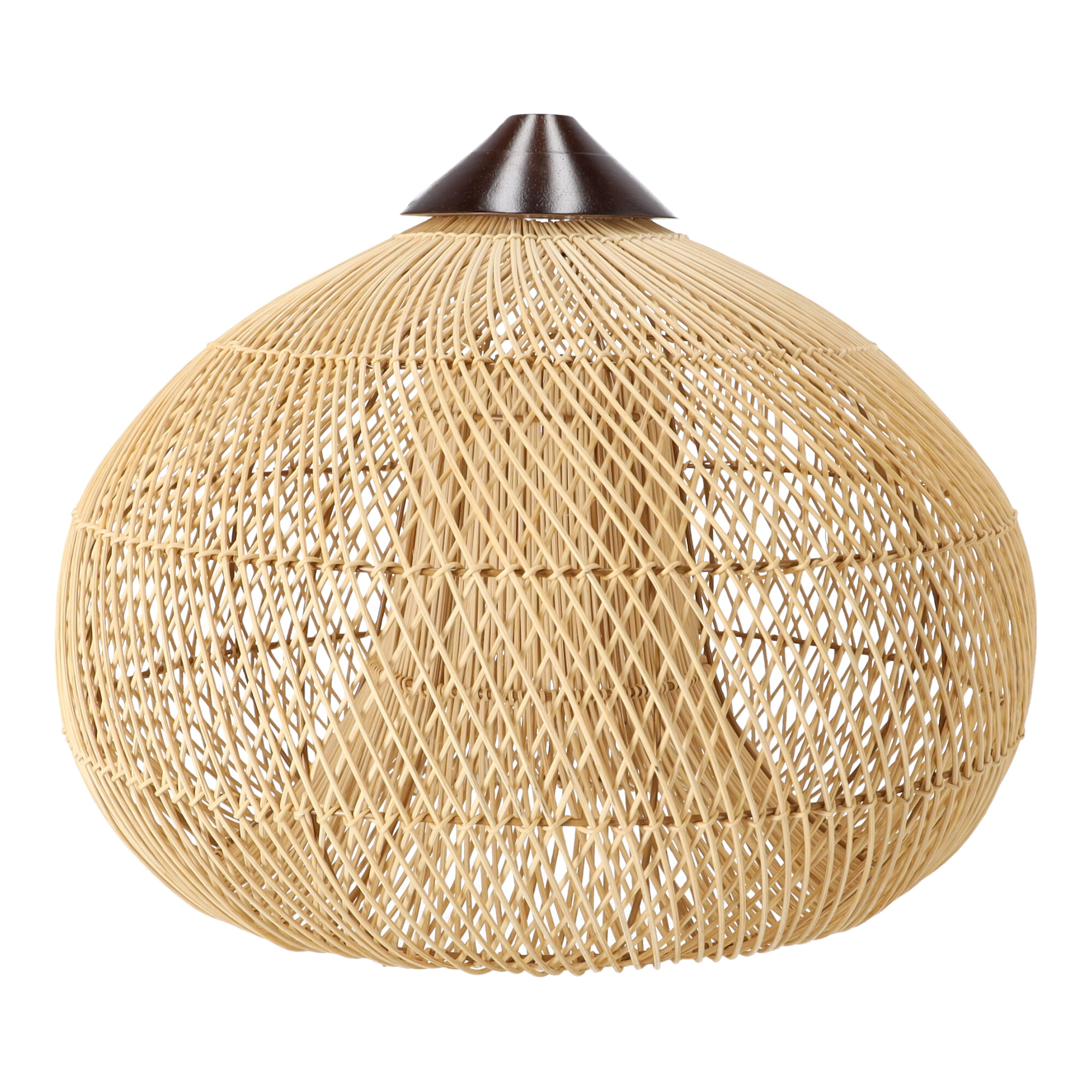 Dekoracyjna rattanowa lampa wisząca - 50 cm (naturalny kolor) - obrazek 4