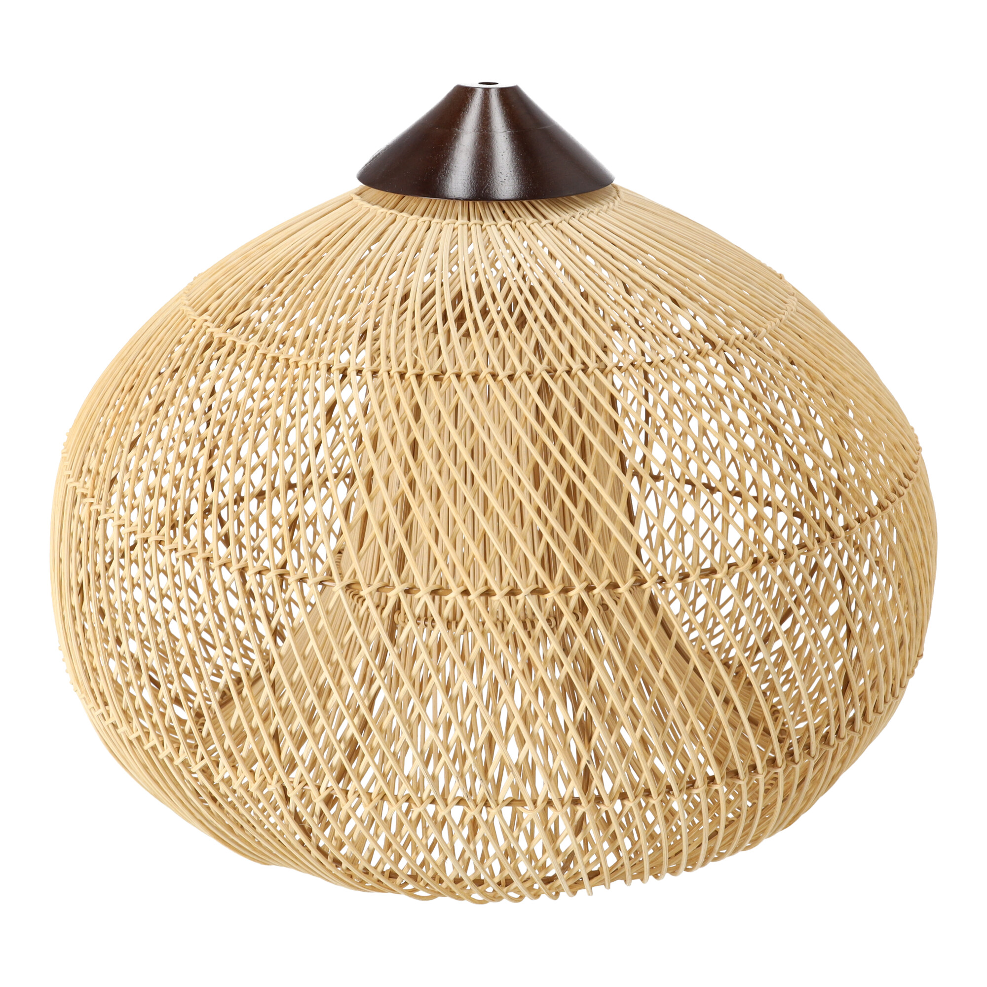 Dekoracyjna rattanowa lampa wisząca - 50 cm (naturalny kolor) - obrazek 9