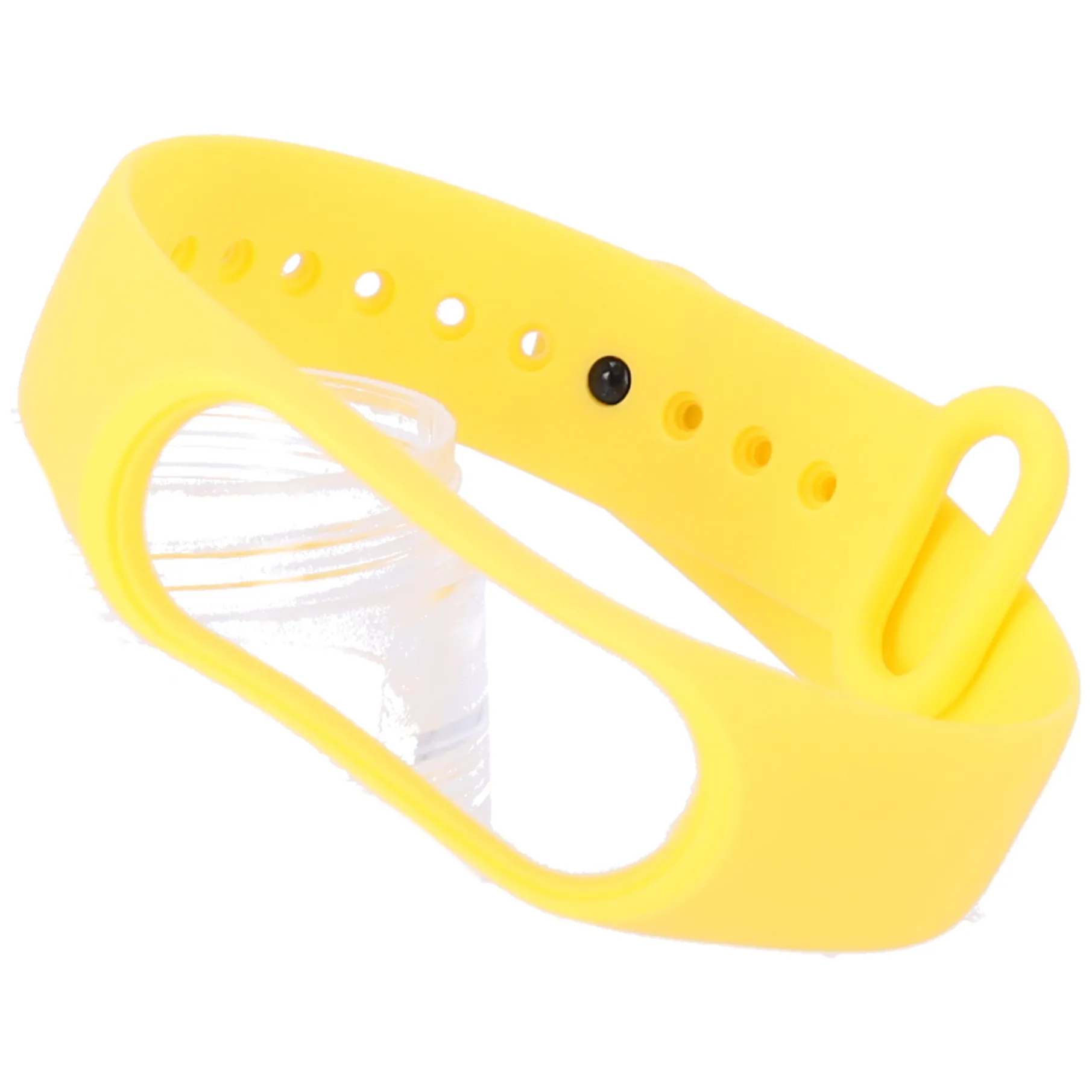Silikonowy pasek opaska do Xiaomi Mi Band 3/ Xiaomi Mi Band 4 - żółty - obrazek 2