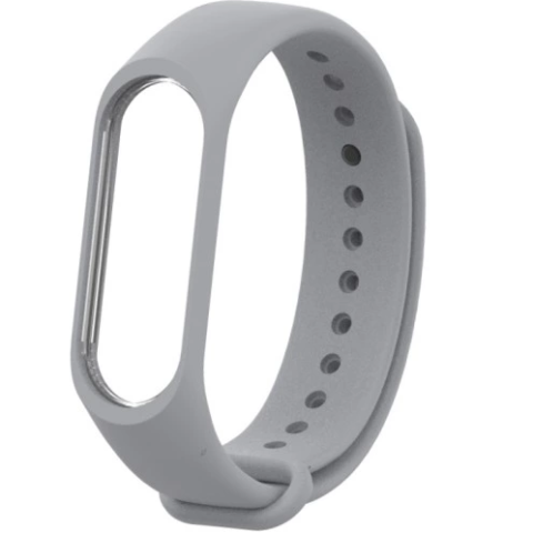 Silikonowy pasek opaska do Xiaomi Mi Band 3/ Xiaomi Mi Band 4 - szary