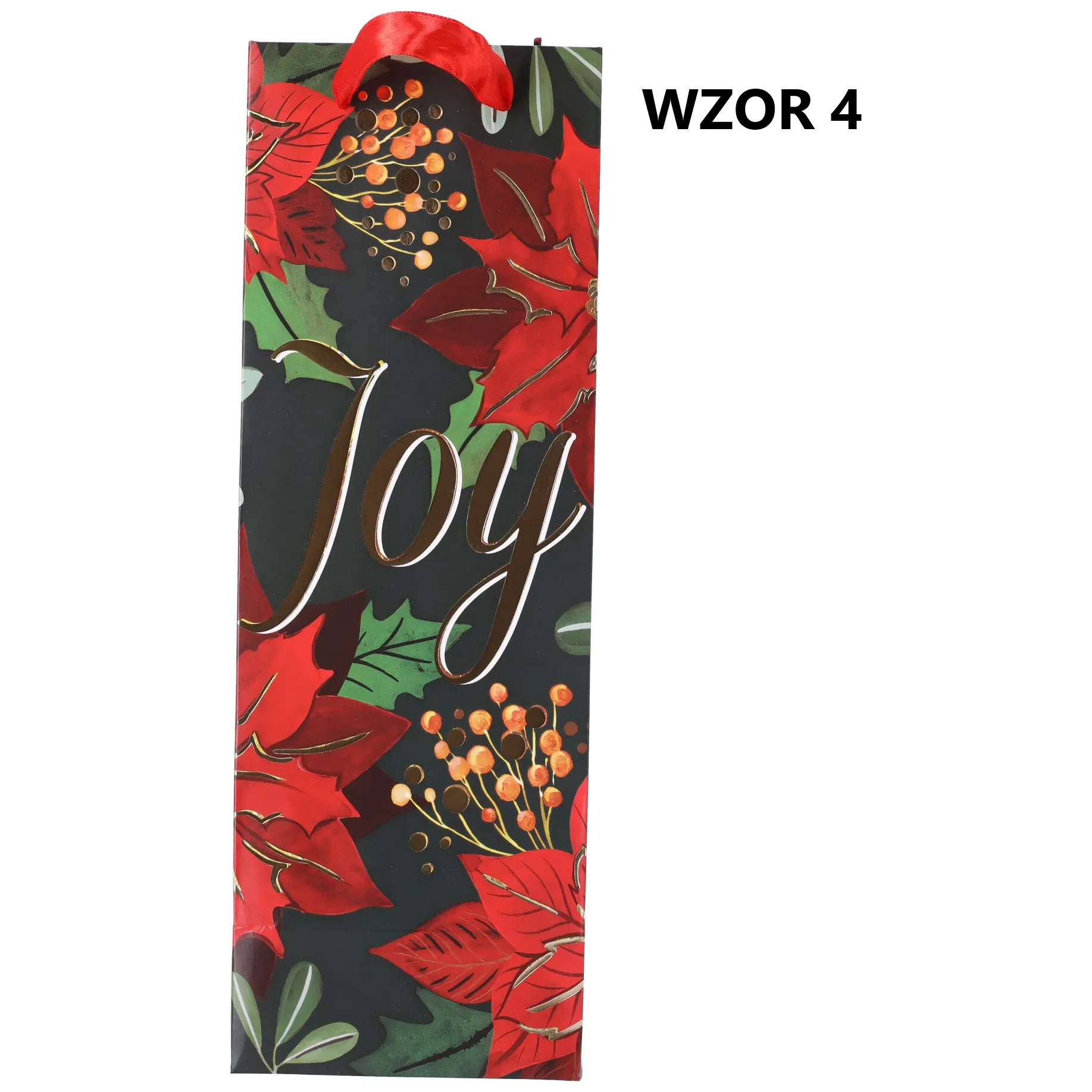 Torebka na prezent świąteczna 35x12x10 cm Mix wzorów - obrazek 4