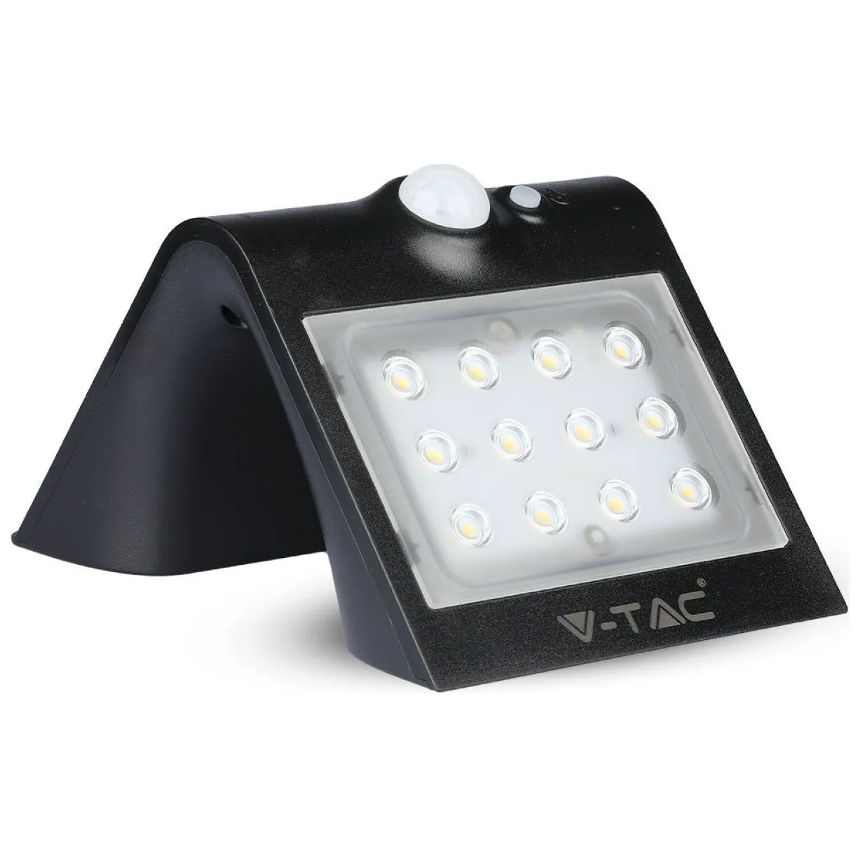 Trójkątna Lampa Solarna 1.5W, Czarna V-TAC