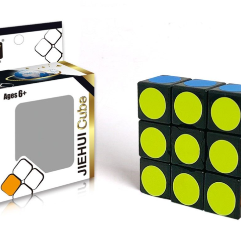Łamigłówka logiczna 1x3x3 - kolorowa kostka edukacyjna dla dzieci 6+