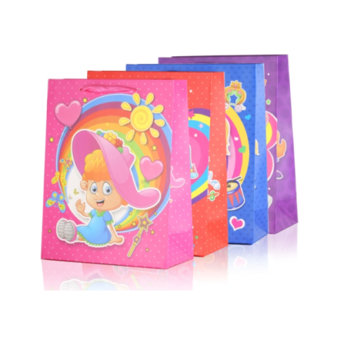 Torebka prezentowa 24x18 cm - 4 wzory, eleganckie opakowanie na upominek
