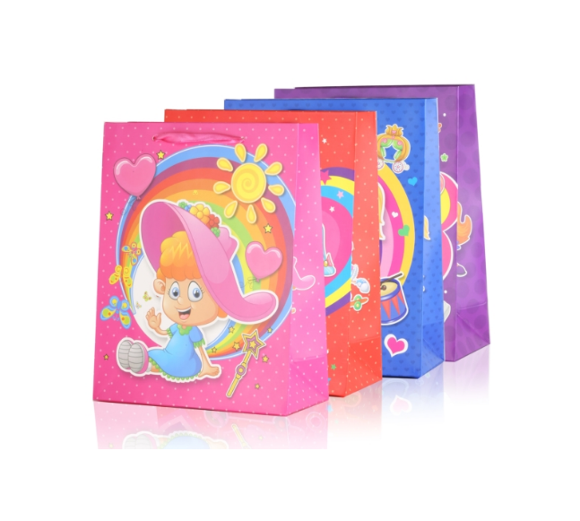 Torebka prezentowa 24x18 cm - 4 wzory, eleganckie opakowanie na upominek