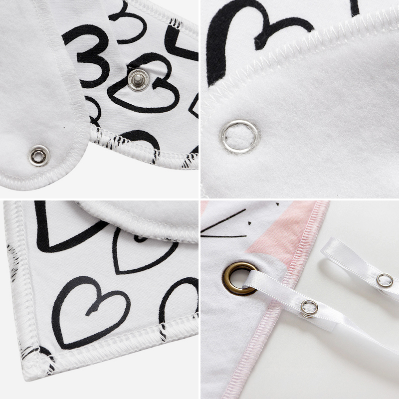 Chusta / śliniak z zawieszką na smoczek- czarna - obrazek 3