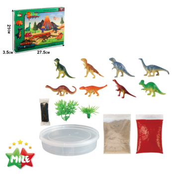 Scena 3D dinozaury DIY