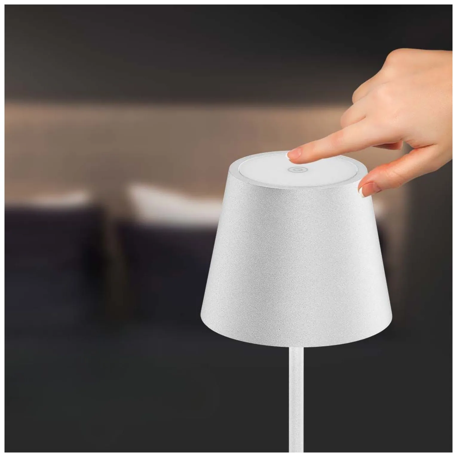 Lampa Podłogowa LED Biała Ładowalna 3000K 4W V-TAC - obrazek 2