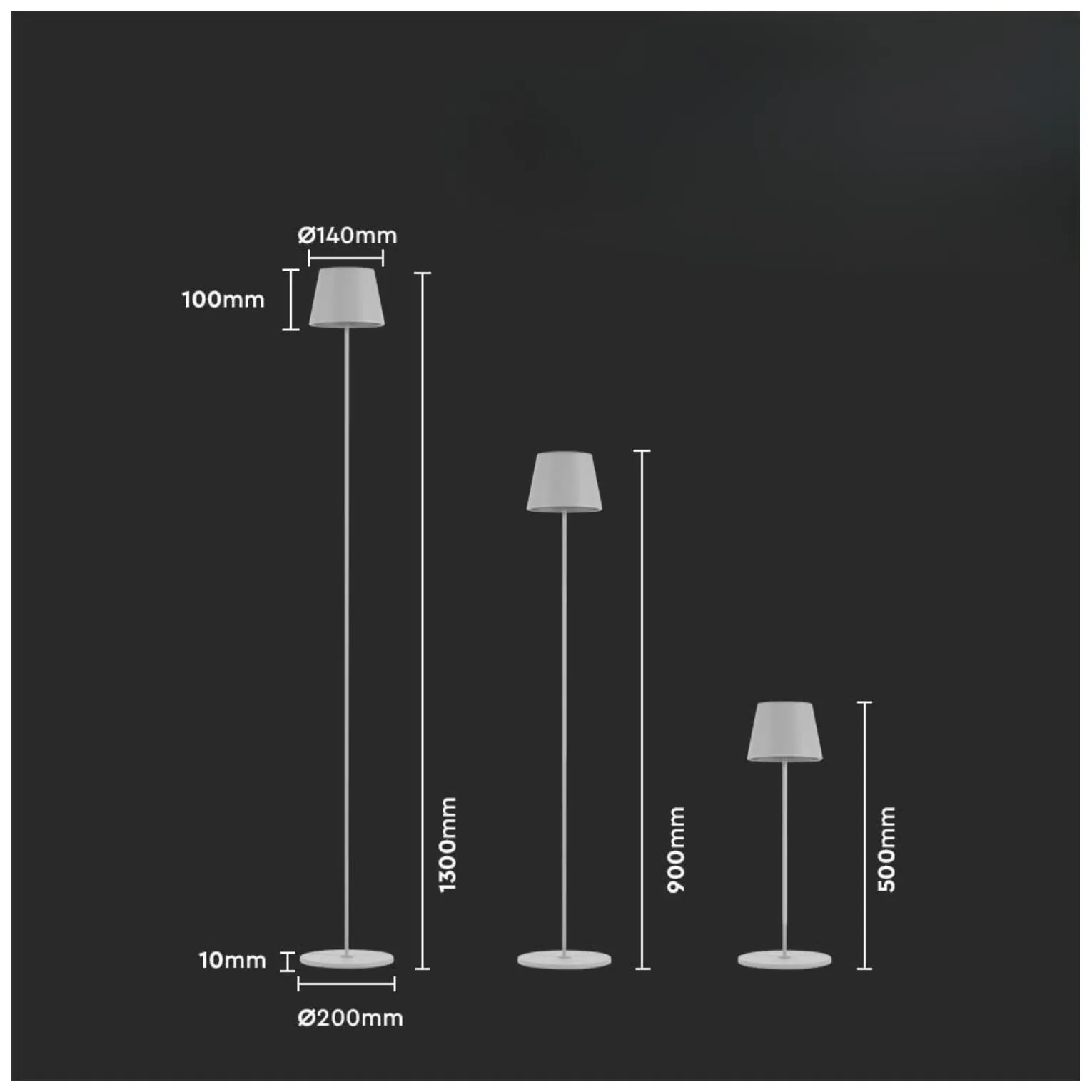 Lampa Podłogowa LED Biała Ładowalna 3000K 4W V-TAC - obrazek 4