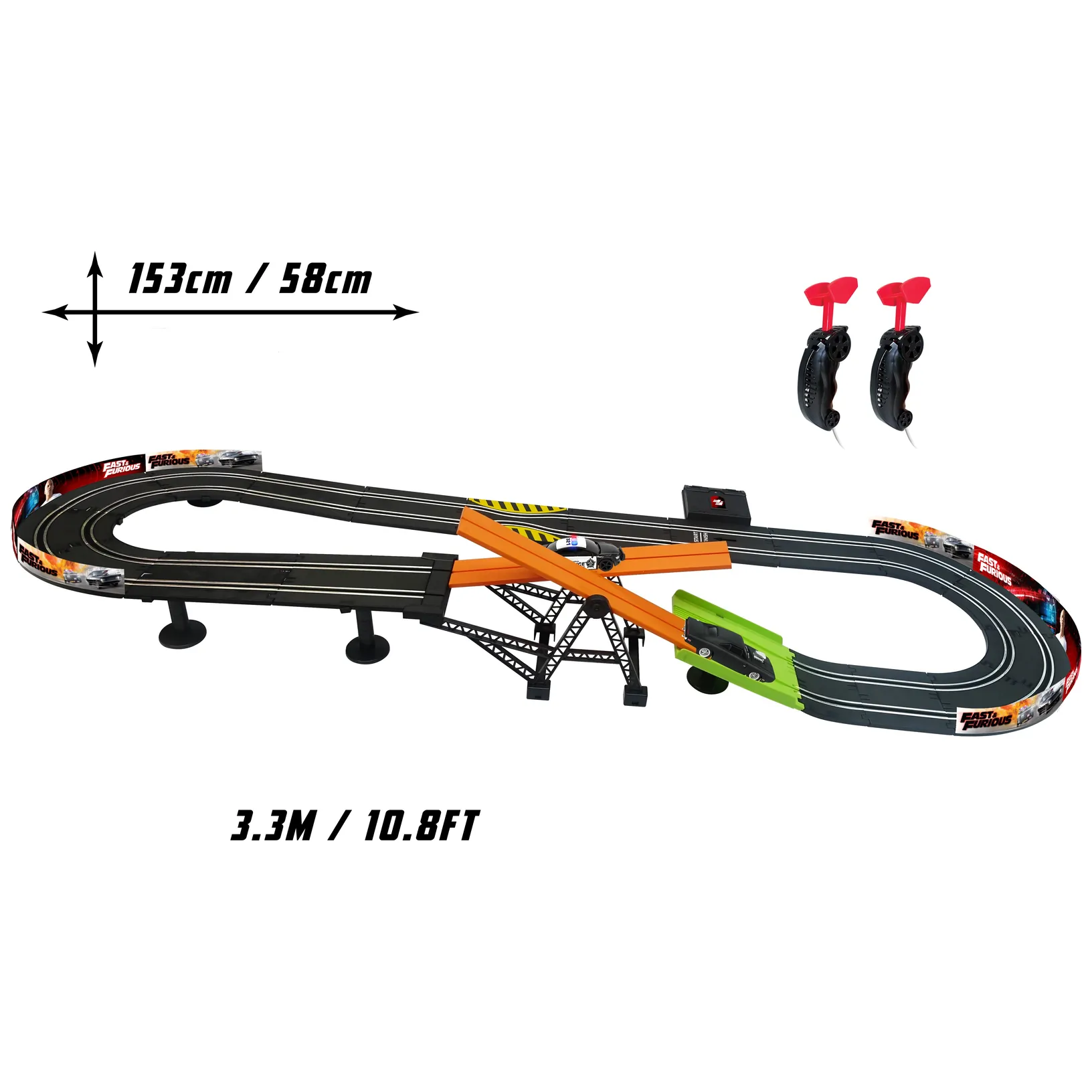 Szybcy i Wściekli tor wyścigowy z kontrolerami 3,3, m Dragon-i Toys - obrazek 7