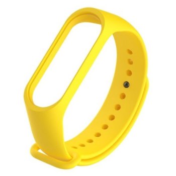 Silikonowy pasek opaska do Xiaomi Mi Band 5/ Xiaomi Mi Band 6 - żółty